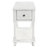 Montevideo Collection Mid-Century Modern Wood End Table with Drawer and Storage Shelf, Rectangular Veneer Side Table for Living Room, Bedroom and Small Spaces, Distressing White-707586244