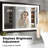 Wood Grain Aluminum Frame Led Frontlit Lighted Bathroom Vanity Mirror, Anti-fog/stepless Dimmable/3 Colors Adjustable-102744544