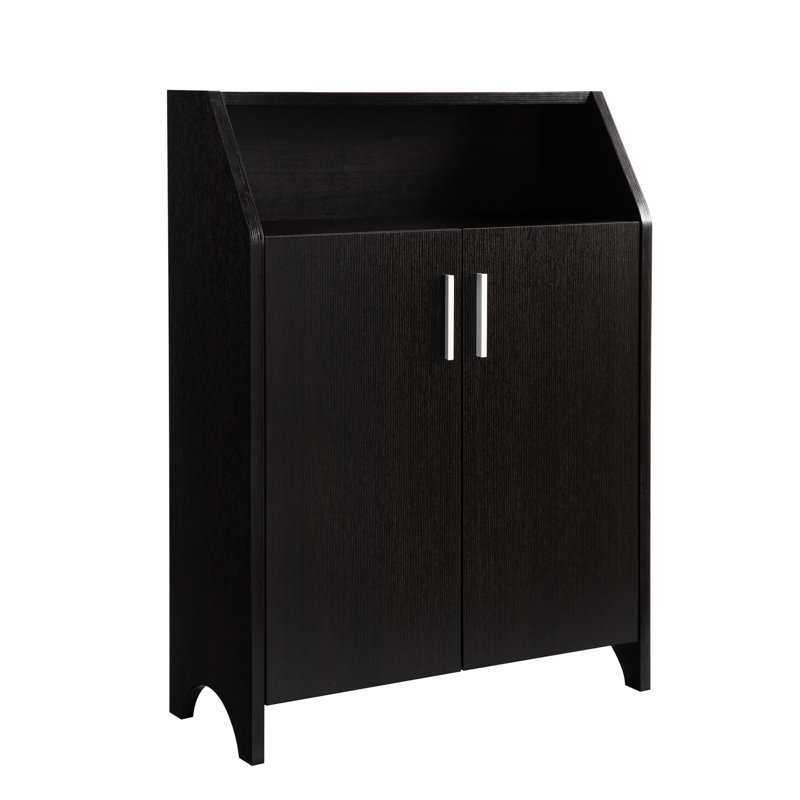 Étagère à chaussures rouge à 4 tablettes - 18 po Largeur du colis Armoire de finition 12,77 de large