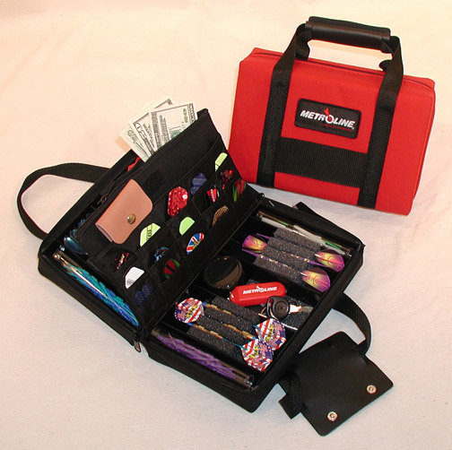 Split Back Metroline Fabric Dart Case, Burgundy