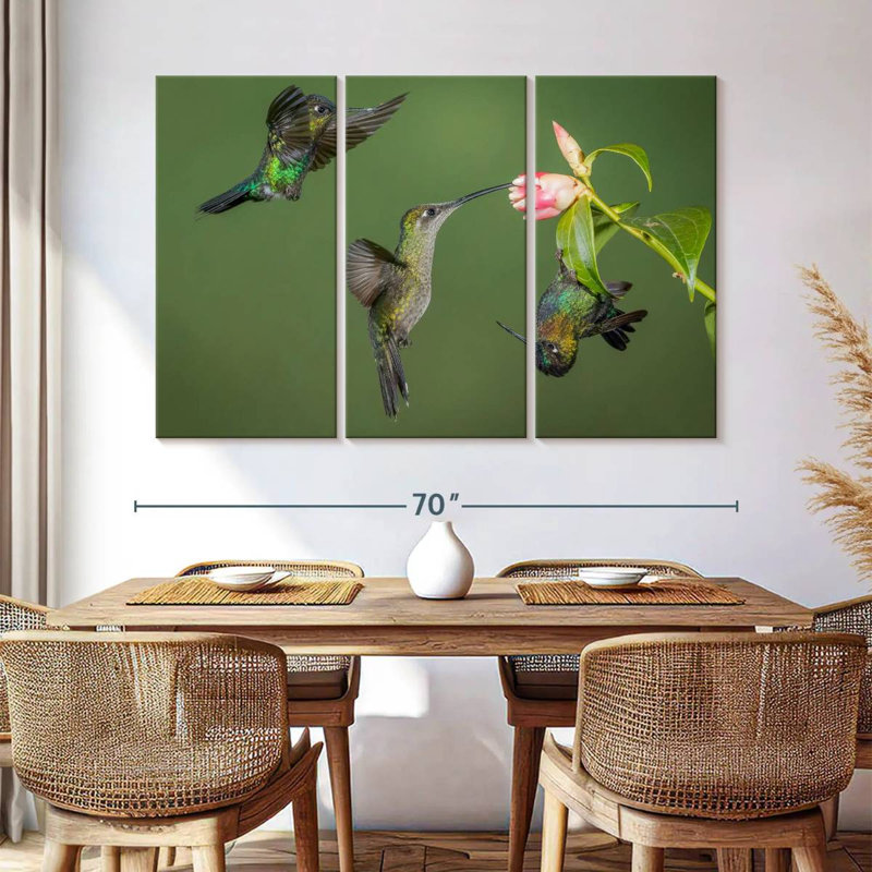 Brampt Three Hummingbirds, 42" H x 65" W