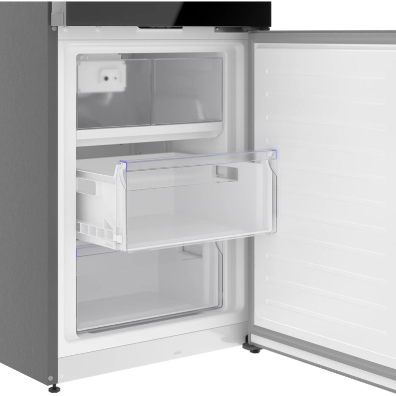 Free-Standing Fridge-Freezer, Black