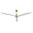 72" Solid Wood 3-Blade Ceiling Fan With Remote Control-357592001