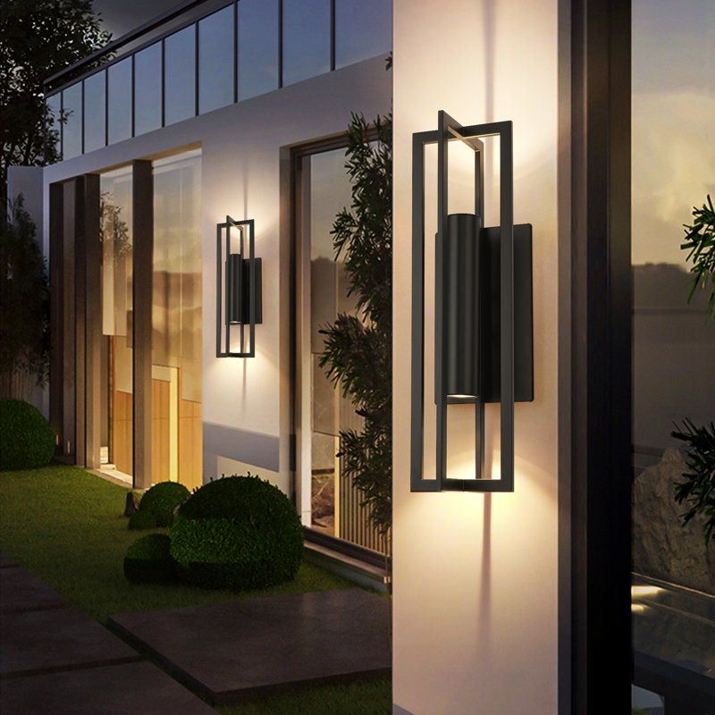 1-Light Dimmable LED Outdoor Wall Light