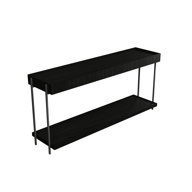 Clean 64.17'' Console Table, Charcoal