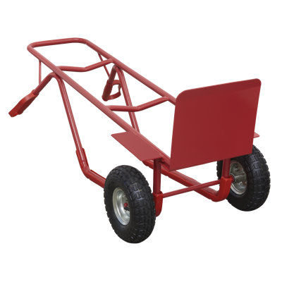 Shaunda 130cm H x 50cm W x 59cm D 300kg Pneumatic Tyres Hand Truck Trolley