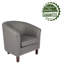 Faux Leather Barrel Chair-306153080