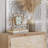 Analog Stainless Steel Quartz Tabletop Clock in Gold