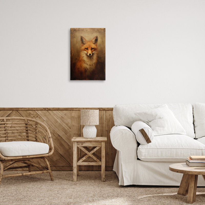 «Dark Fox Visage» par Petal Prints Design, H 24 po x l 16 po