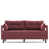 100 % polyester rouge bordeaux est en rupture de stock