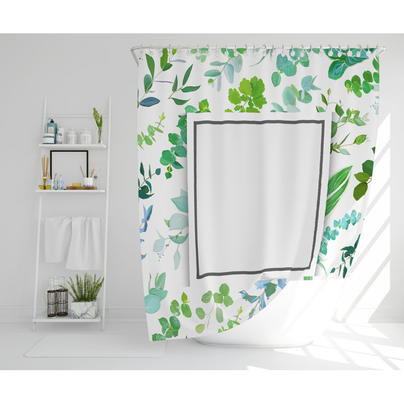 Retford Polyester Shower Curtain Set, 168cm H x 168cm W