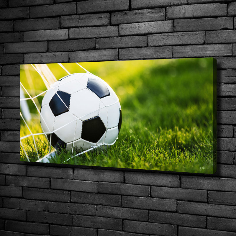 Ball in the Goal 1 Piece Wall Art on Canvas