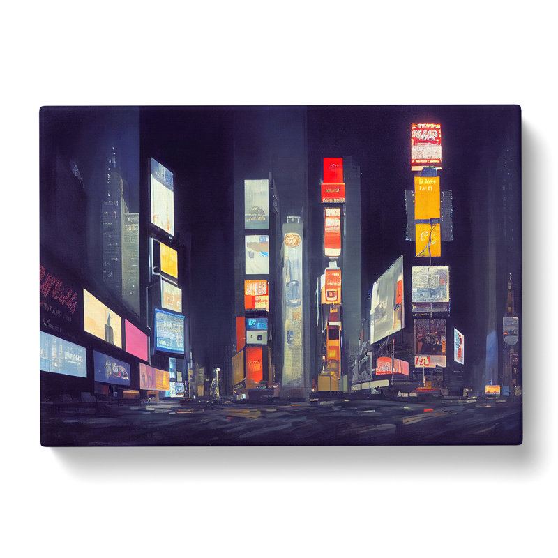 Times Square Art Vol.4 - Wrapped Canvas, 35cm H x 50cm W x 3cm D