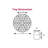 One Tier Revolving Display 2"H x 11"Dia. - round slot 1"dia