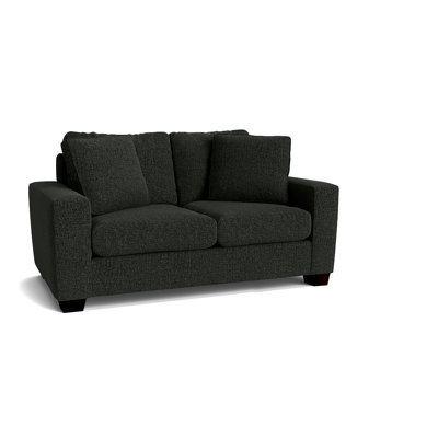 Causeuse à accoudoirs carrés de 64 po avec coussins réversibles Anastase