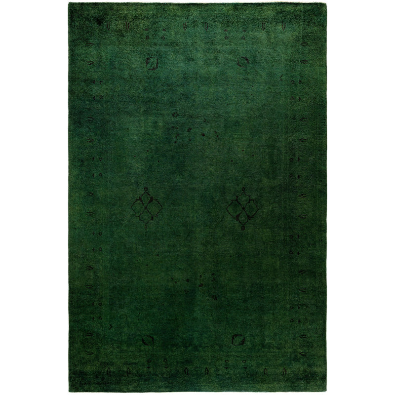 Huckstep One-of-a-Kind 6' 2" X 9' 4" Wool Area Rug Green