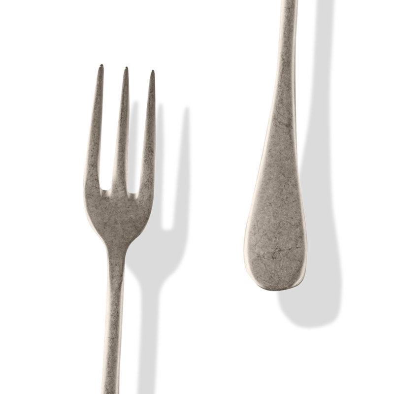 Ensemble de service BRescia (fourchette et cuillère), Champagne, L 9,83 po x l 3 po