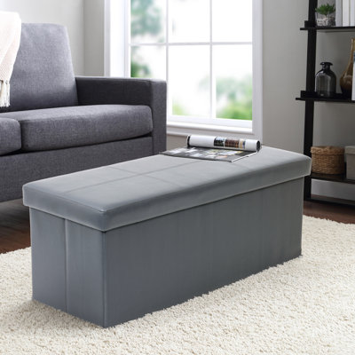 Jaise Faux Leather Upholstered Storage Bench