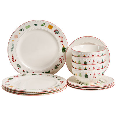 Dinnerware Set 12 Piece - Service for 4