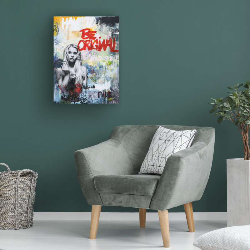 Art sur toile de bolologien «Fabrikken Be», H 19 po x l 14 po