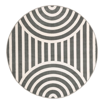 Unique Loom Lines Whimsy Kids Rug