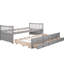 Lit de jour gris simple avec lit gigogne et tiroirs fonctionnels pour dortoir-1651472880