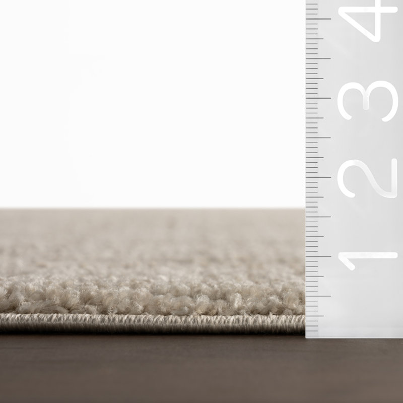  Rovelle Geometric Modern Area Rug, Rectangle 4' x 6', Ivory