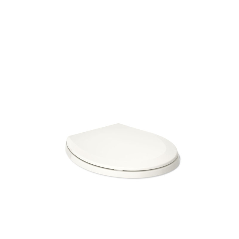 Lustra with Quick-Release Hinges Toilet Seat, Biscuit, Round