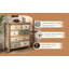 Commode d'appoint vintage en bois avec 6 tiroirs, commode de rangement sculptée
