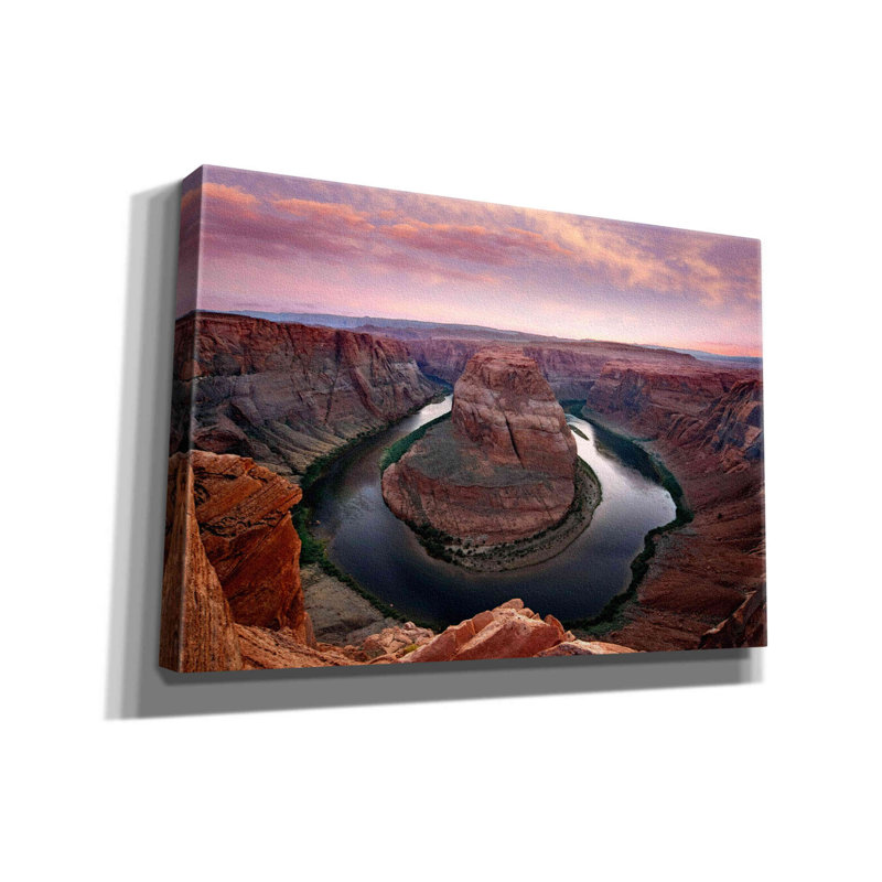 «Horseshoe Bend Dusk» par Mike Jones, estampe numérique sur toile, H 18 po x l 26 po x P 0,75 po