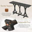 Console en bois 59,8 po-441248157