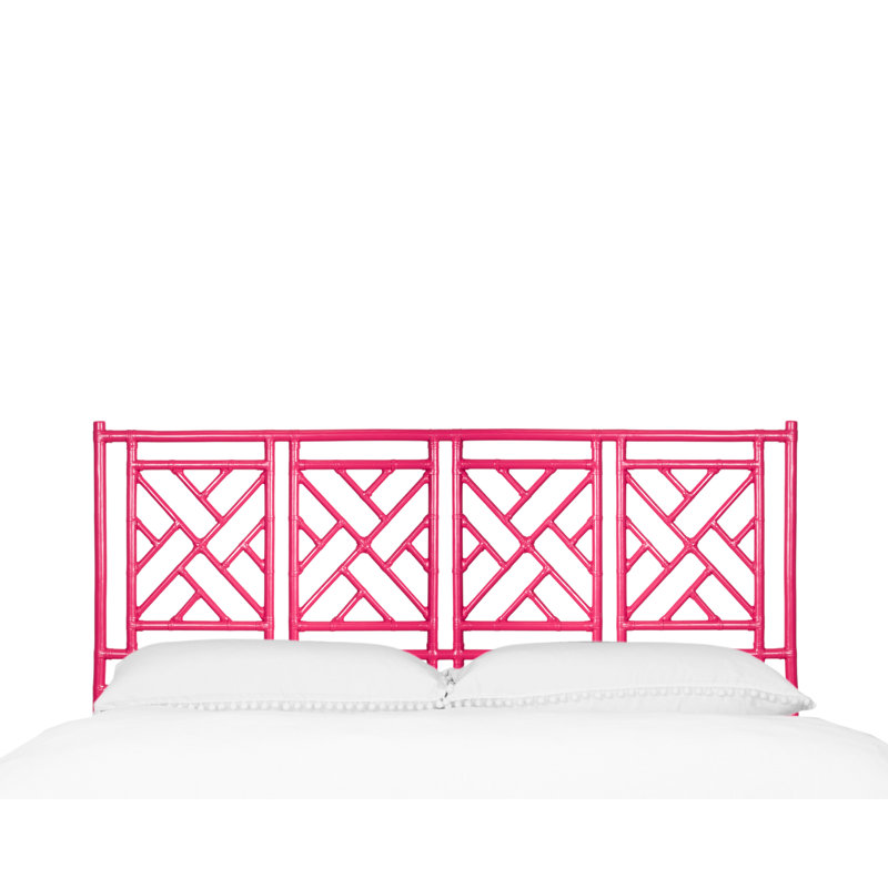 Chippendale Open-Frame Headboard, Hot Pink, King
