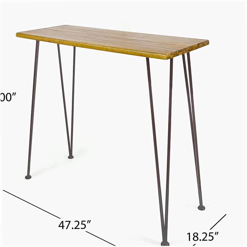 TABLE DE TABLE EN BOIS ET MÉTAL DENALI INDUSTRIAL