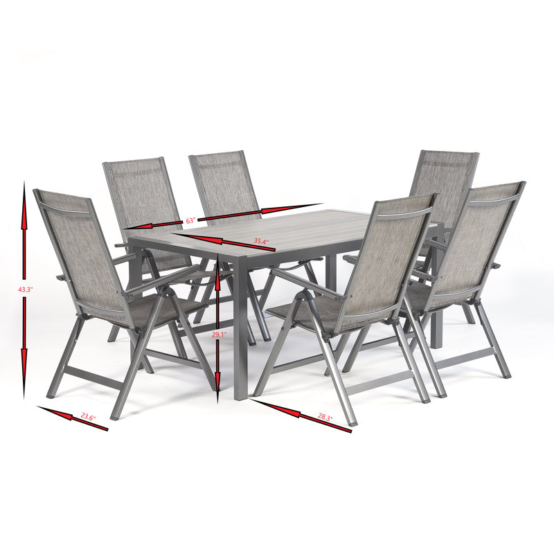 Ensemble repas 7 pièces Higginsville