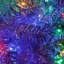Arbre de Noël artificiel articulé 4 pi argenté avec base en métal, 400 branches, 150 lumières DEL (11 modes d'éclairage), pour un décor intérieur / extérieur des Fêtes-16978962