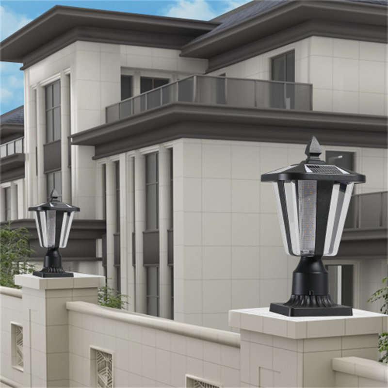 Lanterne solaire de jardin avec lumières DEL pour les allées et les allées