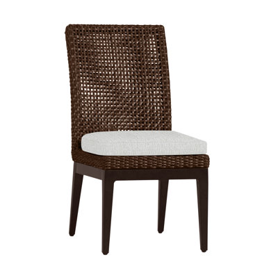 Chaise d'appoint d'extérieur en résine et osier Pen-pena N-Dura