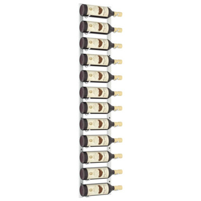 Dellarae Wall Wine Rack Bottle Holder Pantry Wall Mounted Storage Organizer by Prep & Savour
