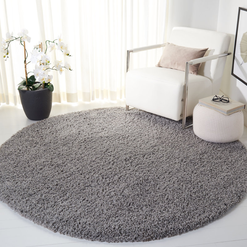 Siragan Shag 500 Performance Rug, Round 6'7"
