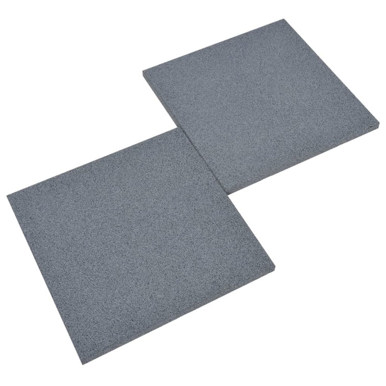 Symple Stuff Fall Protection Tiles 12 Pcs Rubber 50X50x3 Cm Grey