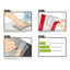 Black 500mm Acrylic Flexible Hinges - No Glue Required Low Profile Plexiglass, Continuous Acrylic Piano Hinges