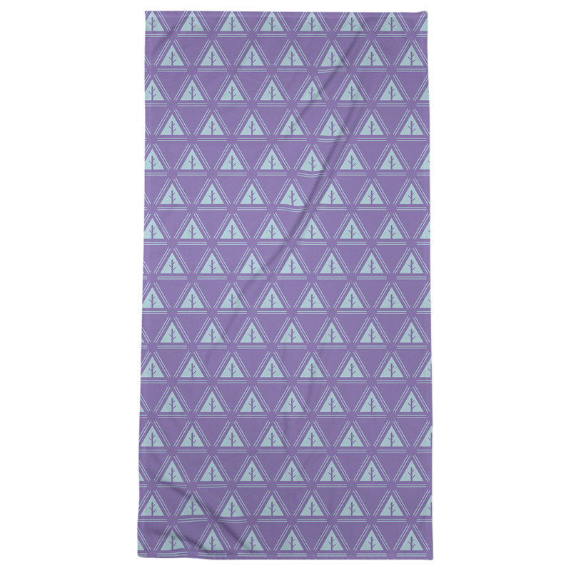 Barbra Beach Towel, Dark Purple/Sky Blue