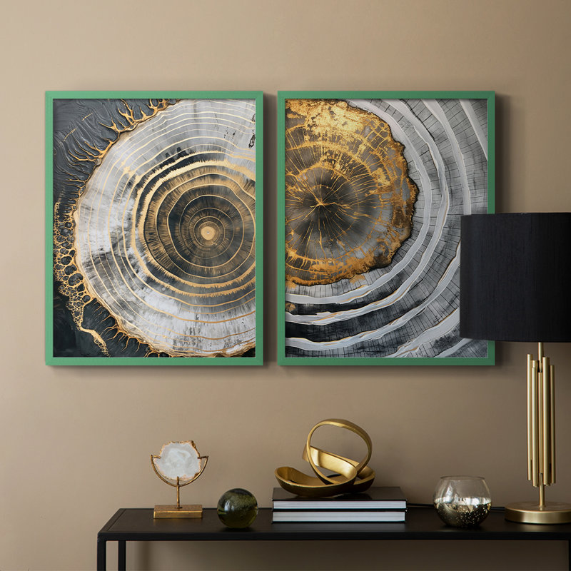 Série ABSTRACT CCLI - reproduction encadrée de qualité supérieure - prête à être accrochée - aucun clou requis - aucun clou requis