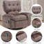 Fauteuil inclinable avec massage et chaleur, canapé pivotant à 360 °-1976643080