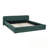 Queen Size Chenille Upholstered Bed Frame With Headboard-1872084340