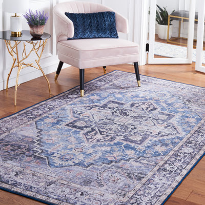 Vintage Look Washable Area Rug