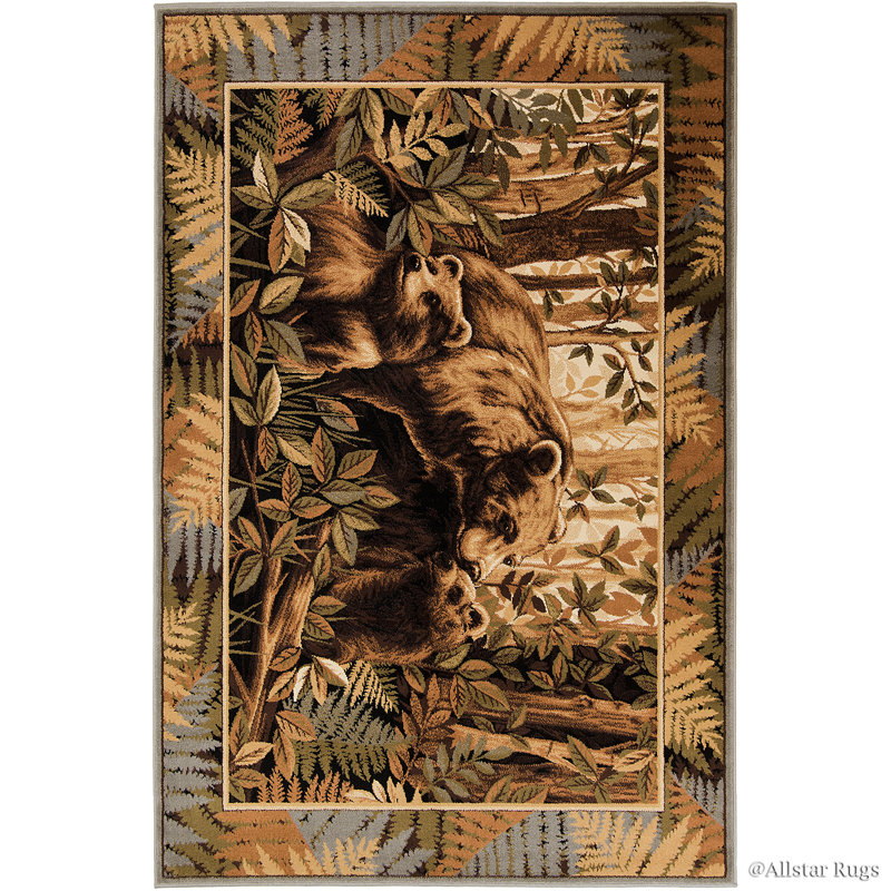 Performance Animal Print Indoor Rug, 5'2" x 7'1"