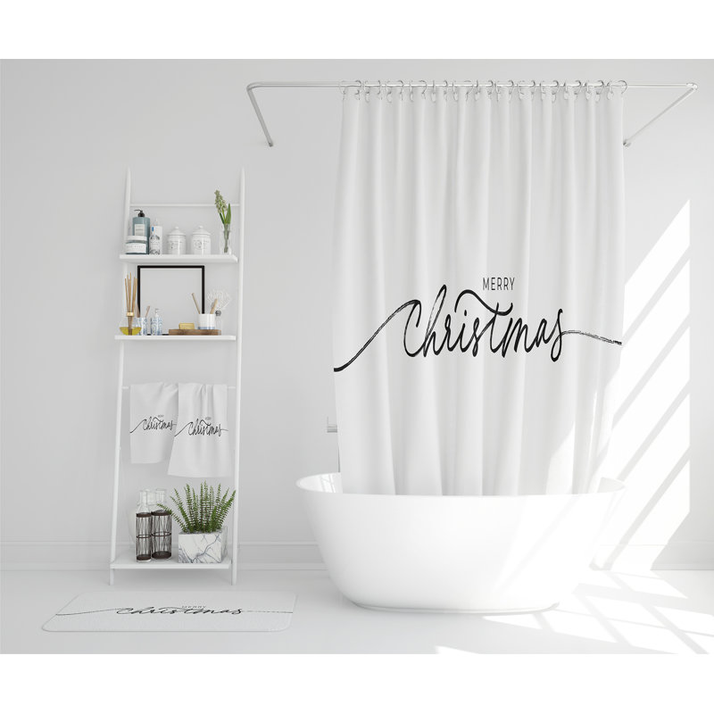Lovina Polyester Shower Curtain Set