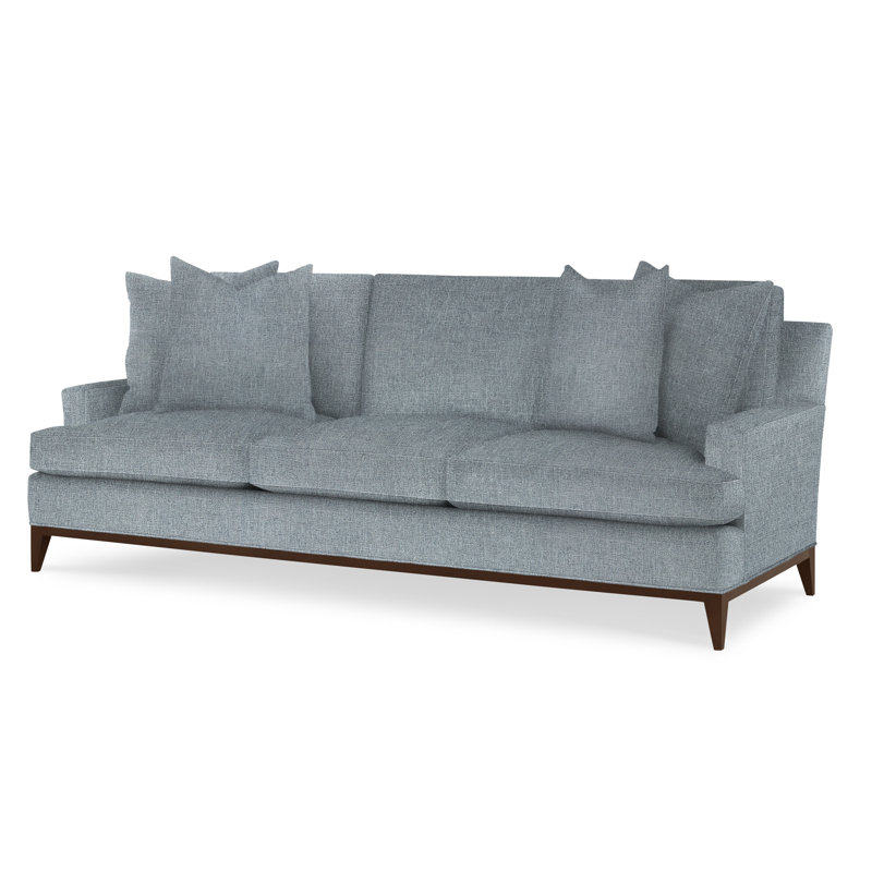 Dapper Upholstered 88'' Sofa, American Walnut, Elise Harbor