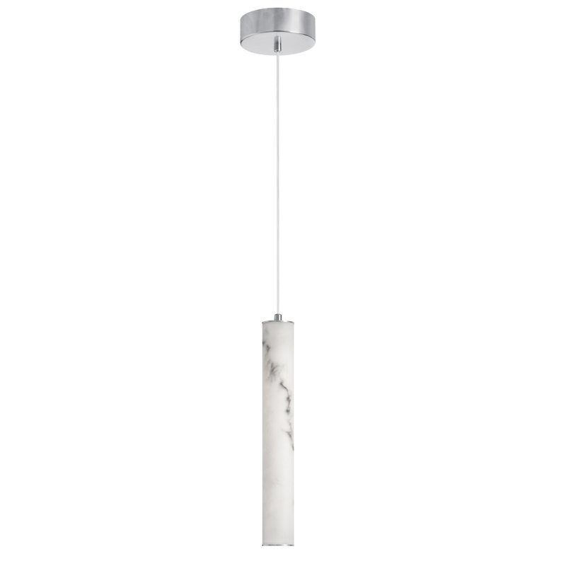 Luminaire suspendu à DEL Reuben, Chrome poli